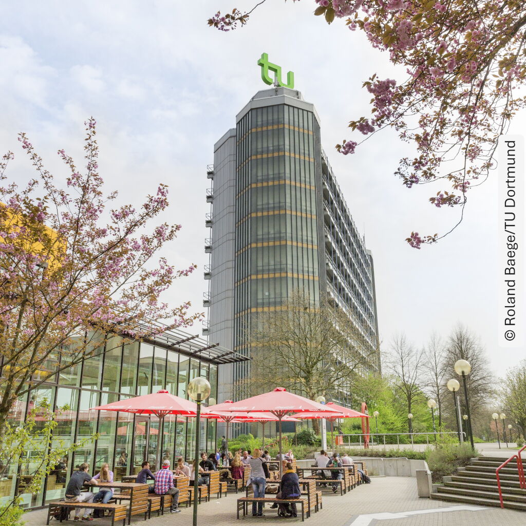 Ein Bild vom Mathetower der TU Dortmund