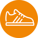 Icon mit einem Sportschuh